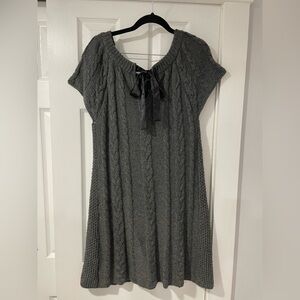 Women's Pea in the Pod maternity tie back cap sleeve sweater dress